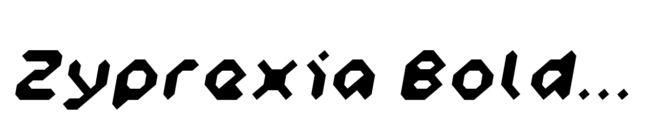 Zyprexia Bold Oblique